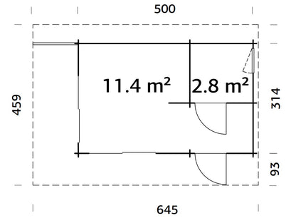 Cecilia 14,2 m2  Slide Plus
