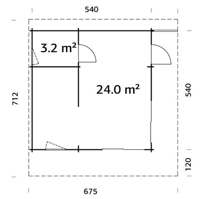 Cecilia 27,2 m2 Slide plus